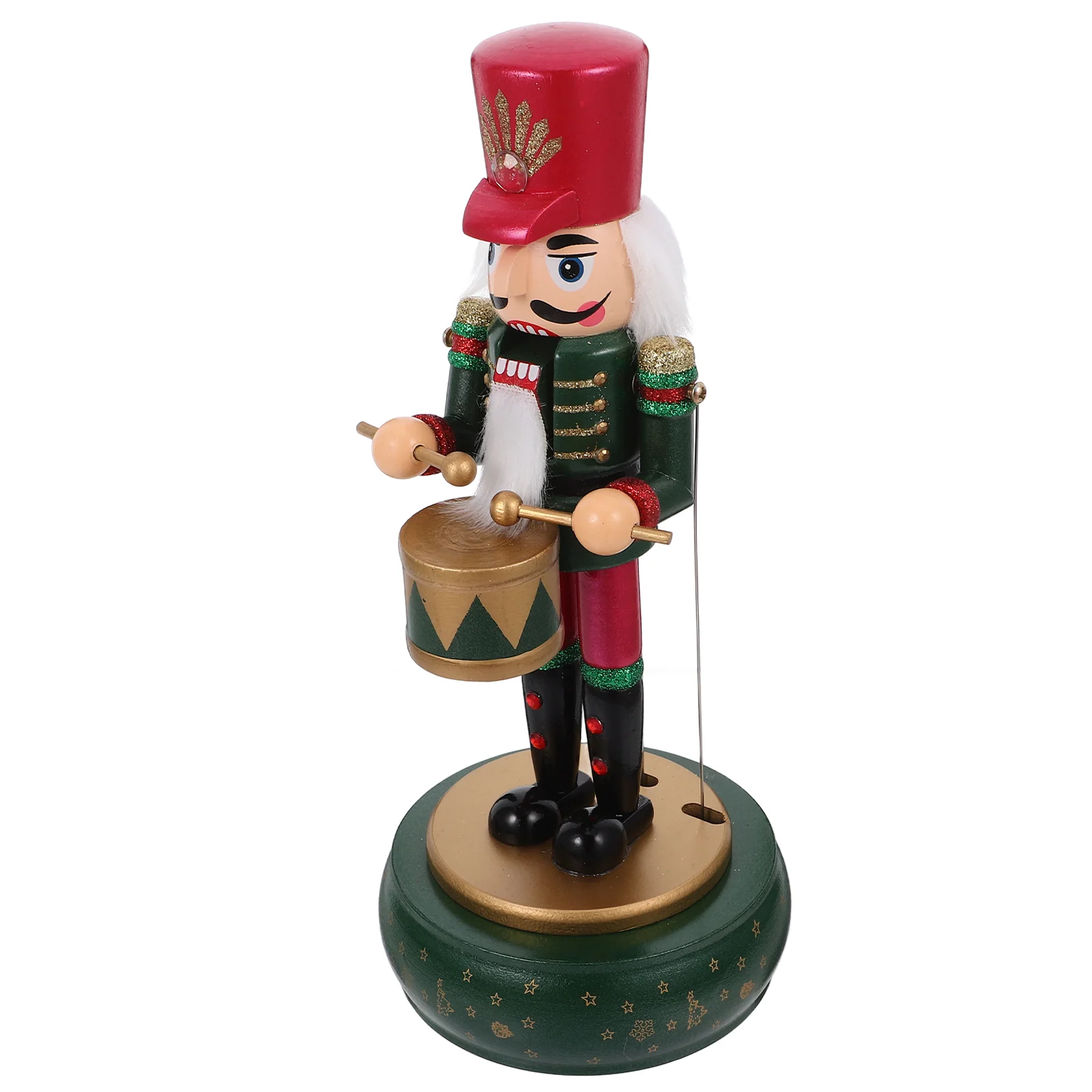 

Xmas Nutcracker Soldier Music Box Toys for Birthday Pinatas Desktop Figures Puppet