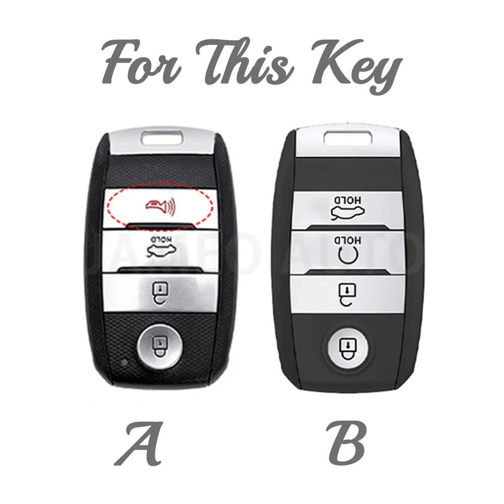 4Buttons TPU Leather Car Remote Key Case Cover for Kia Sportage Cerato Optima K2 K3 K4 K5 Rio Picanto K2 Soul Sorento Ski Sedona