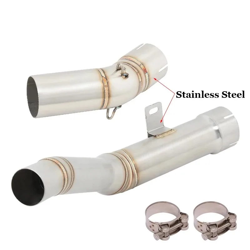 Motorcycle Exhaust System Stainless Steel Middle Link Pipe Slip On For Kawasaki Ninja ZX-10R ZX10R ZX 10R 2021 2022 2023 2024