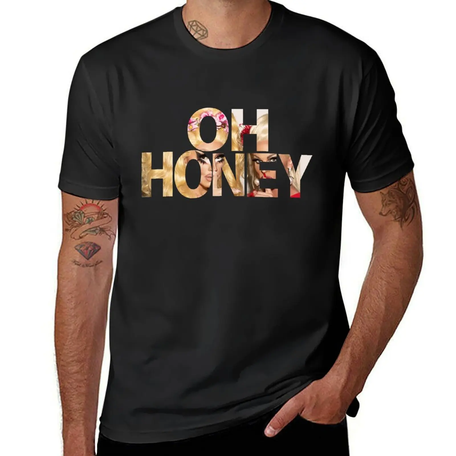 OH HONEY T-Shirt tees for a boy oversizeds black t shirts for men