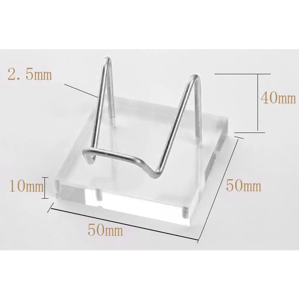 Acrylic Mineral Display Holder Stand Clear Base for Home Crystal Ball Rock Geode Fossil Showcase