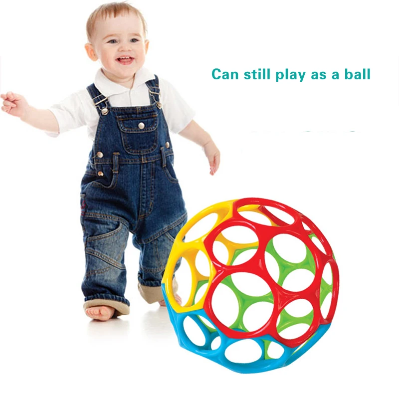 Baby Rattles Soft Hand Bell Grasping Hole Ball Game Newborn Teether Toys Developing Intelligence Educational Toys For Children