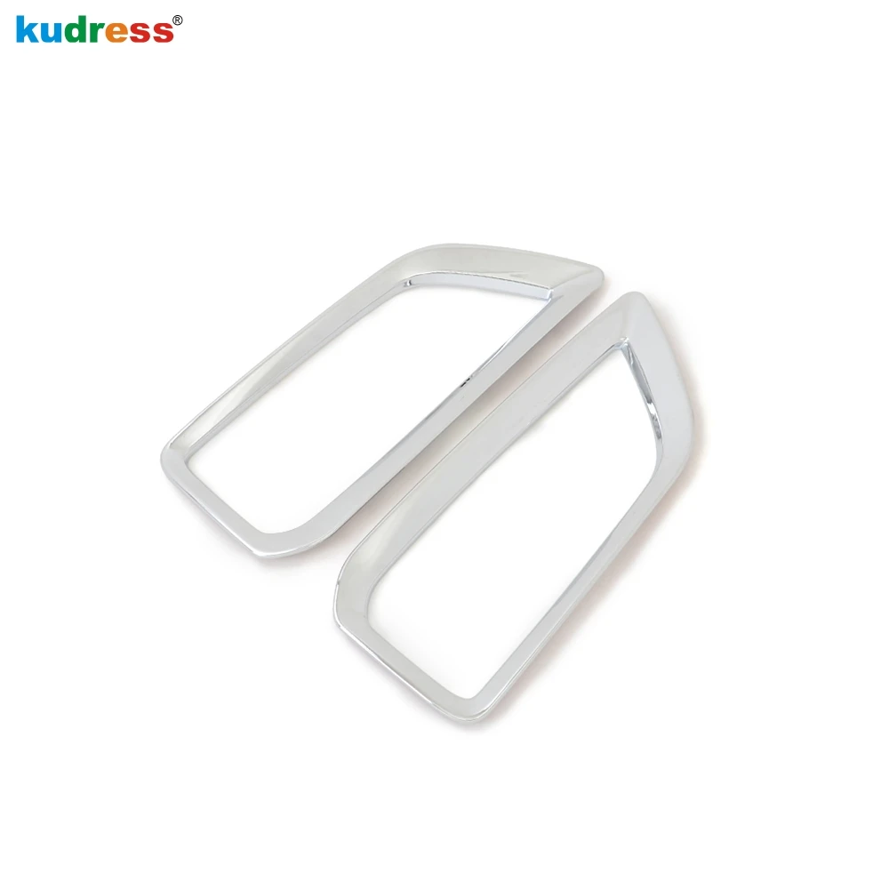 For Hyundai Kona Encino Kauai SUV 2017 2018 2019 2020 Chrome Car Front Fog Light Lamp Cover Trim Foglight Bezel Trim Accessories