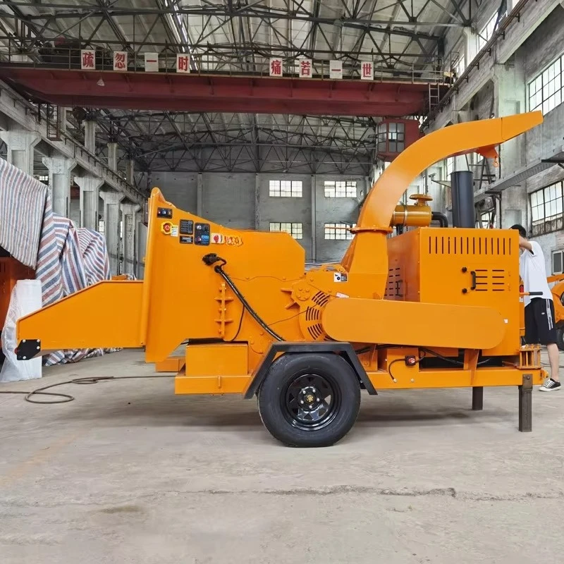 Factory Direct Electric  Wood Crusher Chipper Tree Shredder Sawdust Making Machine and Tractor Mulcher for Wood Recovery