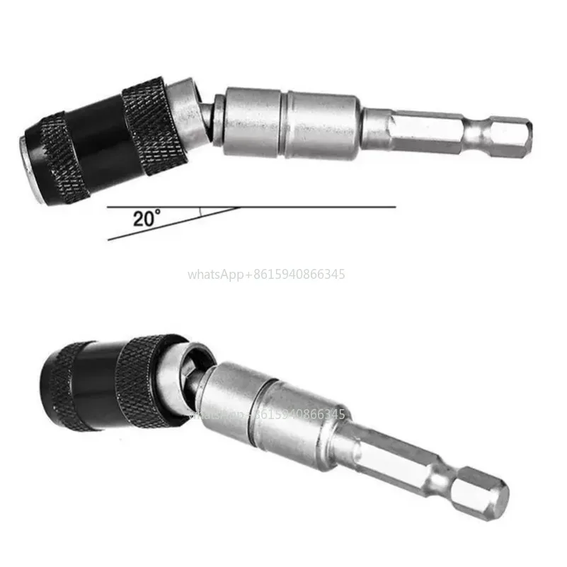 Quick Change Magnetic Screw Drill Tip Tool Locking Bit Holder Drive Guide with Drill Bit Extensions for Home Improvement