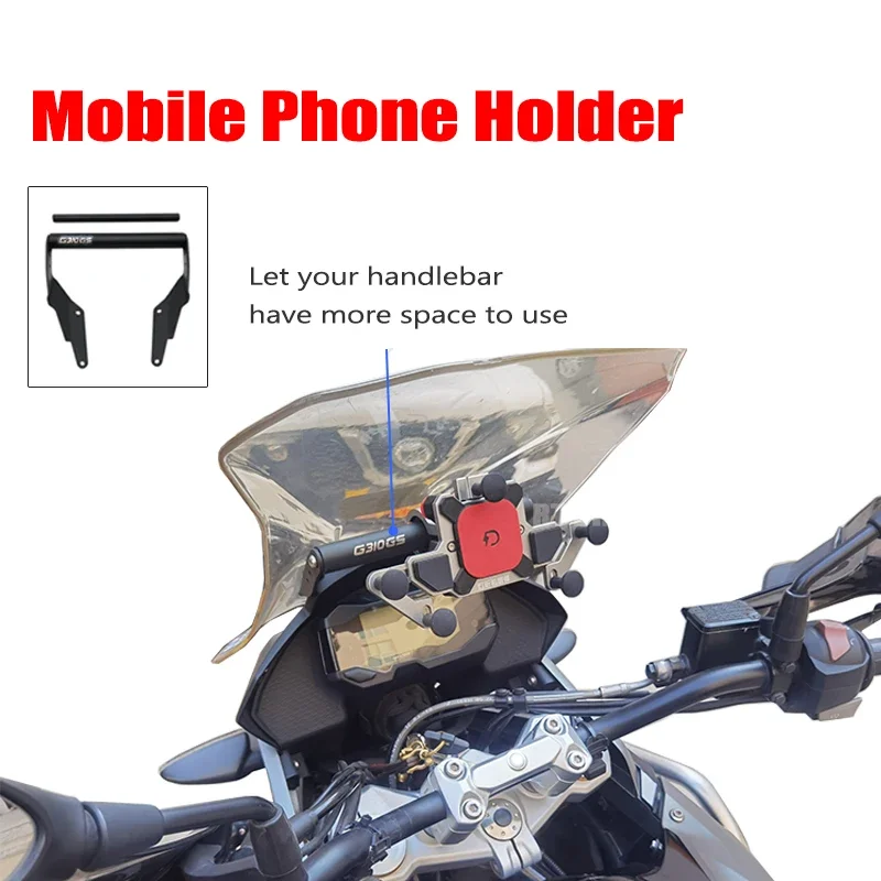 For BMW G310GS G 310 GS G310R G 310GS G310 R Motorcycle Accessories Phone GPS Navigation Plate Bracket Handlebar Adapt Holder