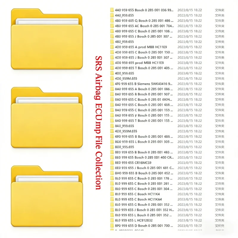 SRS Airbag ECU Dump File Collection of Blocks Original Large Database of Firmware Dumps Airbag CARPROG SOLUTIONS No Crash Virgin