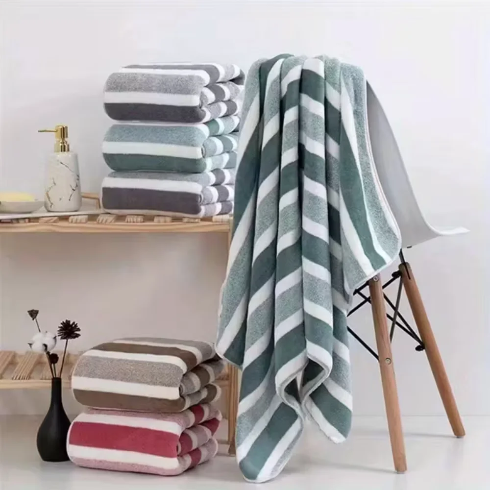 Ultra-Soft Striped Bath Towels 6