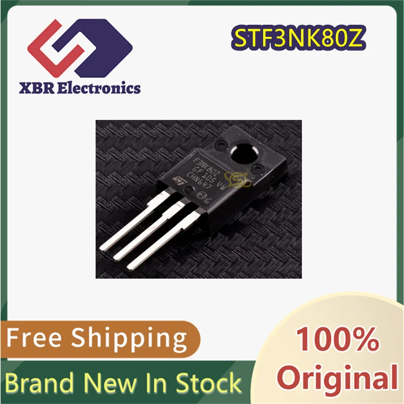 

(10/50 pieces) F3NK80Z STF3NK80Z STF3NK80 TO-220F 800V 2.5A Brand new, original, authentic product. In stock, free shipping.
