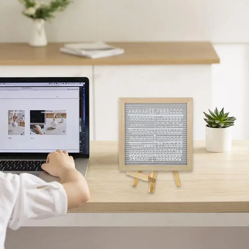 Letter Board With Stand Wooden Small Message Board Fashionable First Day Of School Decoration Stable Message Sign For Home Work