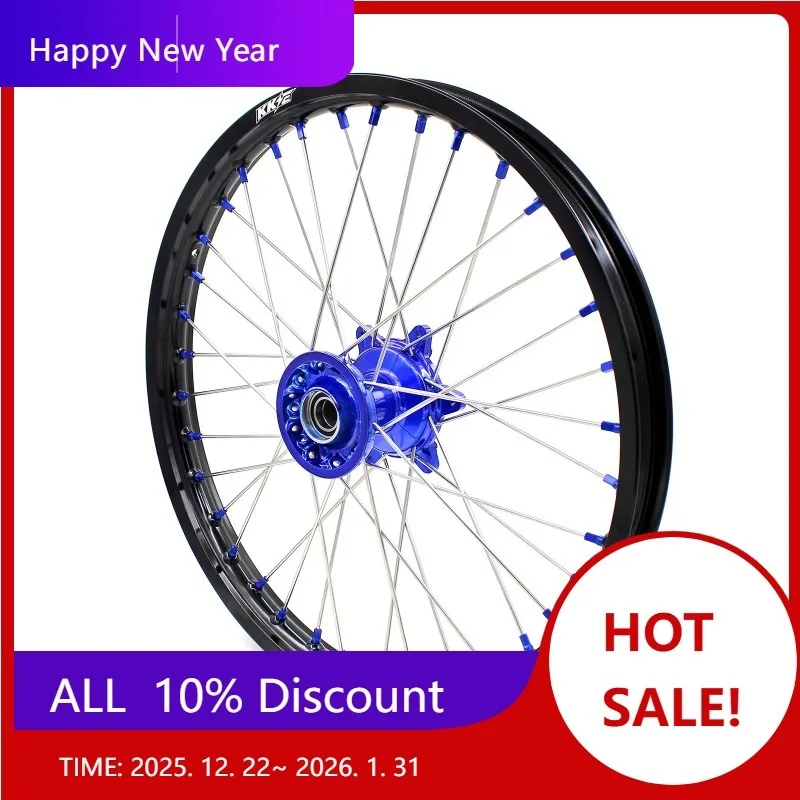 

【2025】 Комплект дисков для внедорожных мотоциклов со спицами для YAMAHA YZ125 YZ250 1999-2025 YZ250F 2001-2025 WR450F 2019-2024, синий