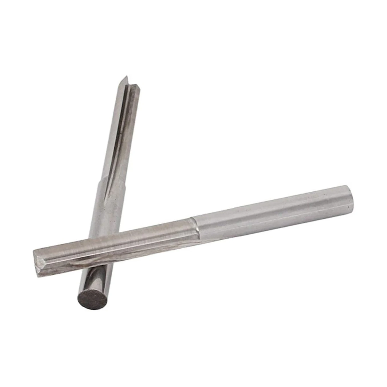 10PCS 3.175mm Shank Dia. Double Edged Tungsten Steel Milling Cutter 2 Flutes CNC Cutting Tungsten Steel Straight Slot Bit,