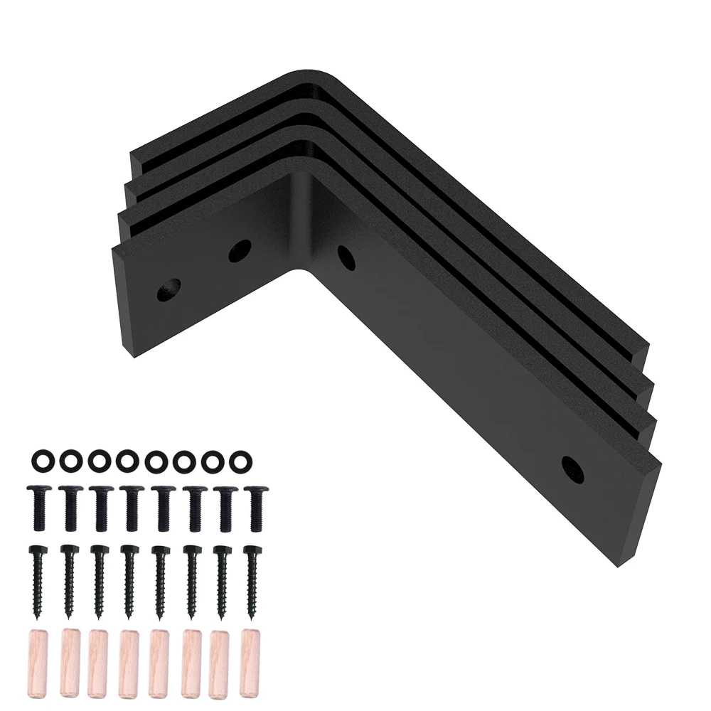 دعامة مسار تثبيت على السقف على شكل حرف L من CCJH، أجهزة لتوصيل القضبان المنزلقة الالتفافية، قطعة واحدة #6