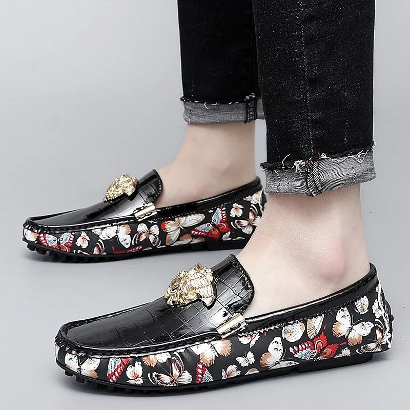 Coiffeur man drivers loafers shoes for man italian luxury designer shoes woman casual butterfly office slip on loafers hombre