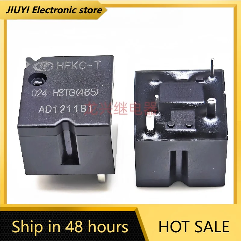 New 1pcs/lot  HFKC-T 024-HSTG 24V 30A 4pins High temperature resistant gold contact point relay