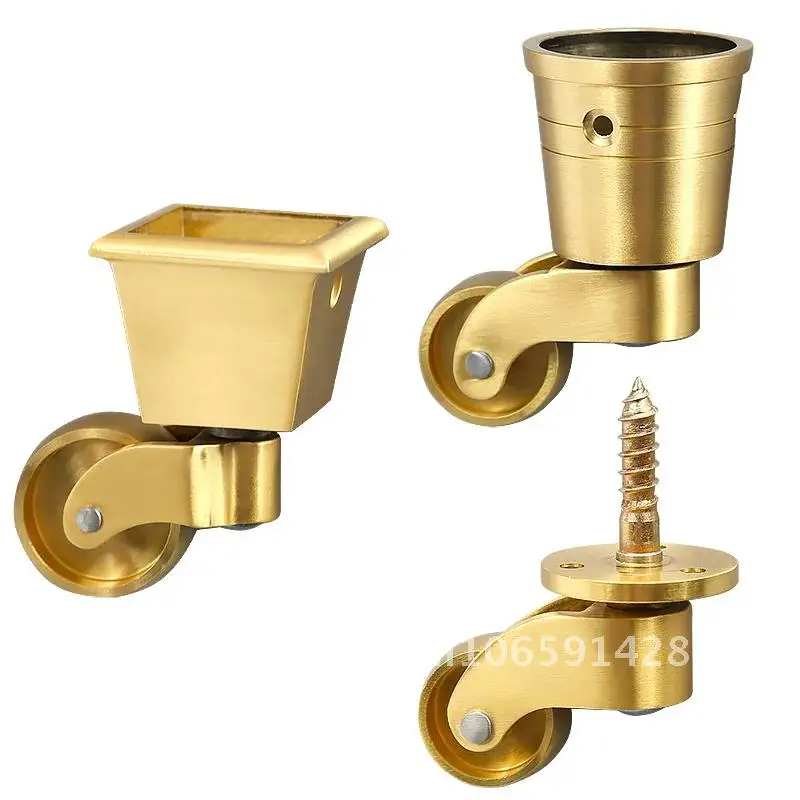 

4PCS/LOT Antique Bronze Vintage European furniture wheel mute pulley Casters Sofa universal