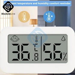 Indoor Household LCD Thermometer Digital Display Mini Temperature Humidity Meter Suitable for Homes Bedrooms Baby Rooms Offices