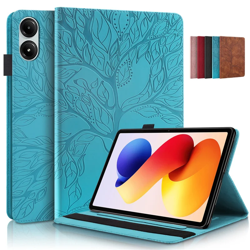 

Tablet Cover For Funda Redmi Pad 2 Pro Case 12.1" Emboss Tree Flip Wallet Stand Cover For Coque Xiaomi Redmi Pad 2 Pro 2025 Case