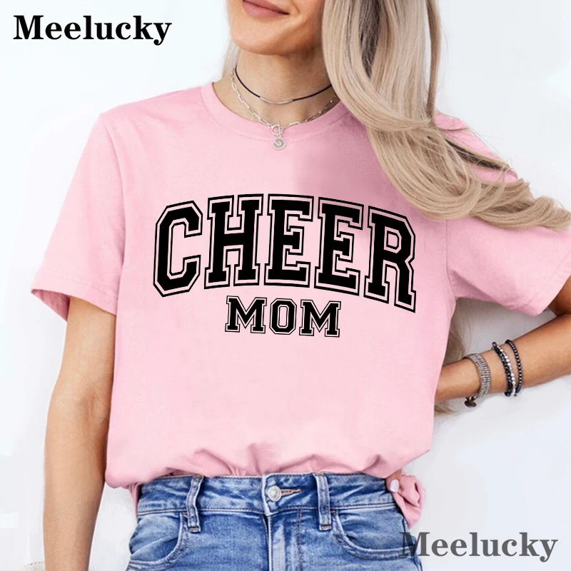 Cheer Mom Womens T-Shirts Street Casual Tshirt Summer Brand Tee Clothing Breathable Tshirts