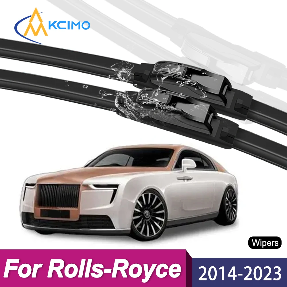 

2Pcs Silent Smooth Rubber Wiper Set For Rolls-Royce Wraith 2014-2023 Perfect Replacement Wiper Kit