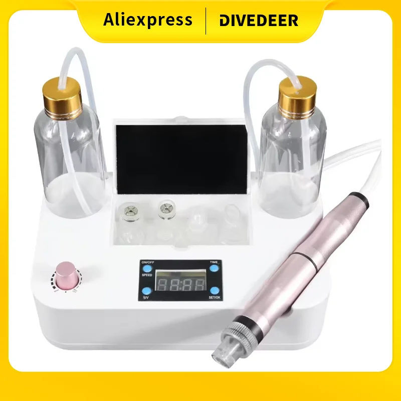 Máquina Facial Profesional de Hidrojet DIVEDEER, Hidradermoabrasión, Peeling Acuático para Eliminar Puntos Negros, Limpieza de Poros, Cuidado de la Belleza