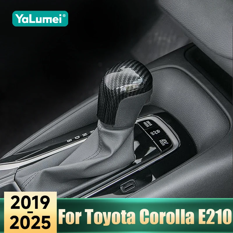 Für Toyota Corolla E210 2019 2020 2021 2022 2023 2024 2025 Hybrid ABS Auto Schalthebelknauf Abdeckung Zierleiste Aufkleber