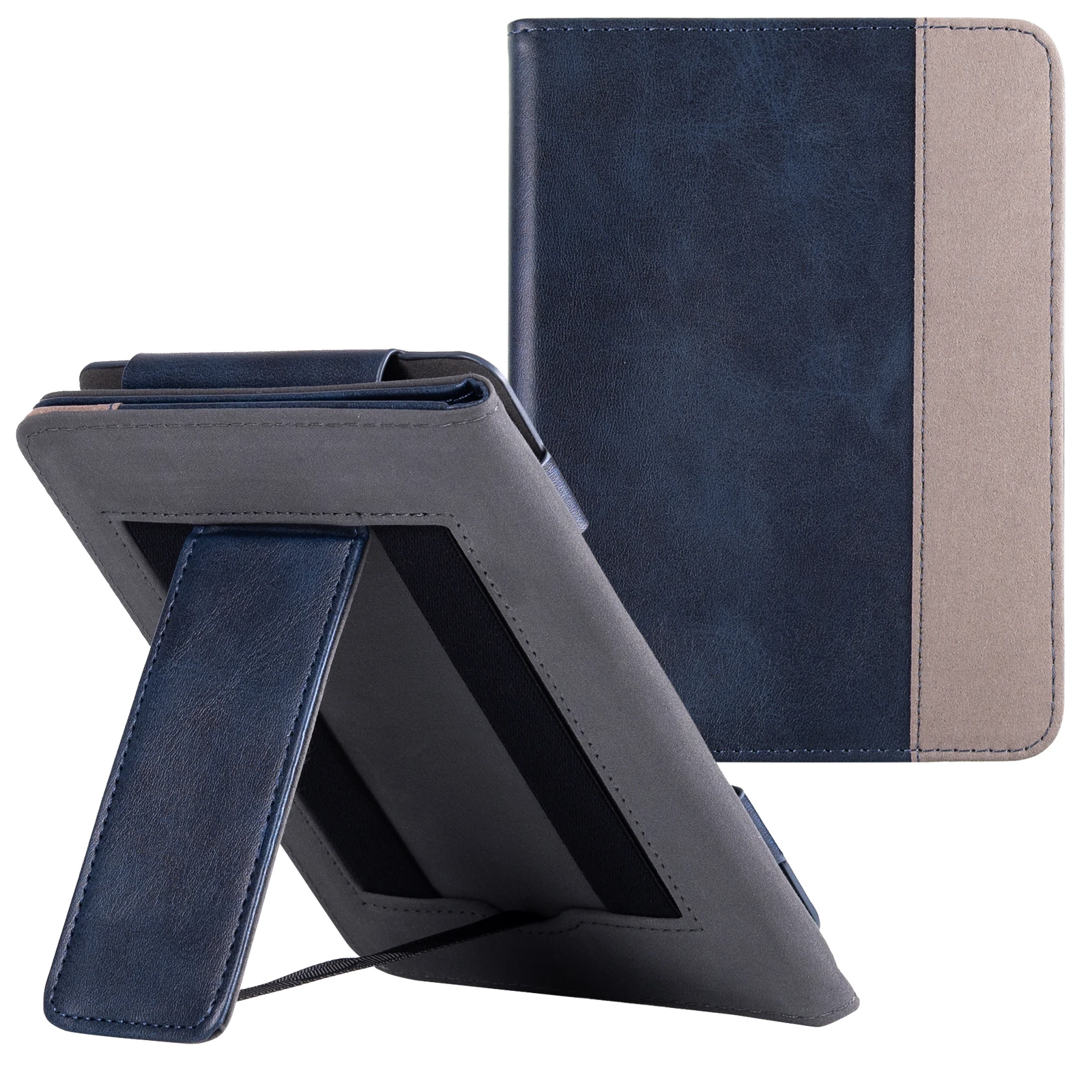 Stand Case for Digma K1/Digma K2 - Premium PU Leather Sleeve Cover with Two Hand Straps
