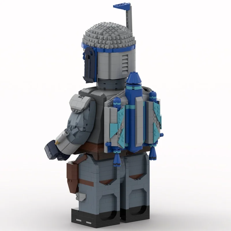 2486 قطعة MOC جانغو فيت Megafigure ستار معركة نموذج اللبنات العمارة الإبداعية لعبة فكرة هدية الكريسماس التعليم الاطفال #3