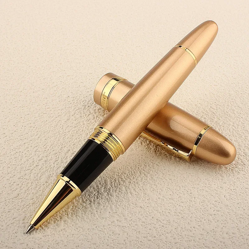 New Jinhao 159 Metal Ballpoint Pen Black and Gold Silver 0.7MM Nib Roller Ball Pen Thick