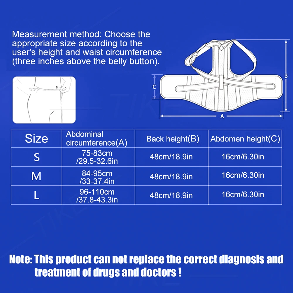 TIKE Alloy Posture Corrector Scoliosis Back Brace Spine Corset Shoulder Therapy Support Posture Correction Belt Orthopedic Back