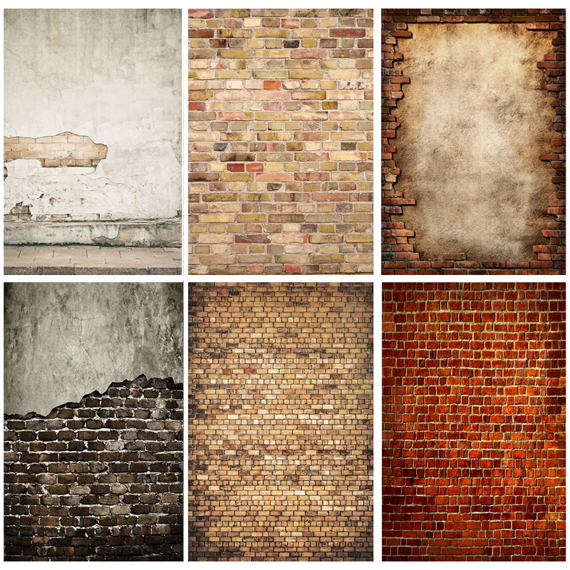 

ZHISUXI Vinyl Custom Photography Backdrops Vintage Brick Wall Theme Photo Background Studio Prop ZZQQ-05