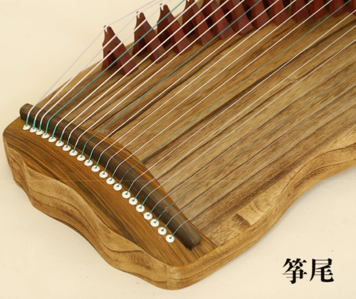 Pequeños instrumentos de cuerda chinos guzheng portátiles de 1M con 21 cuerdas