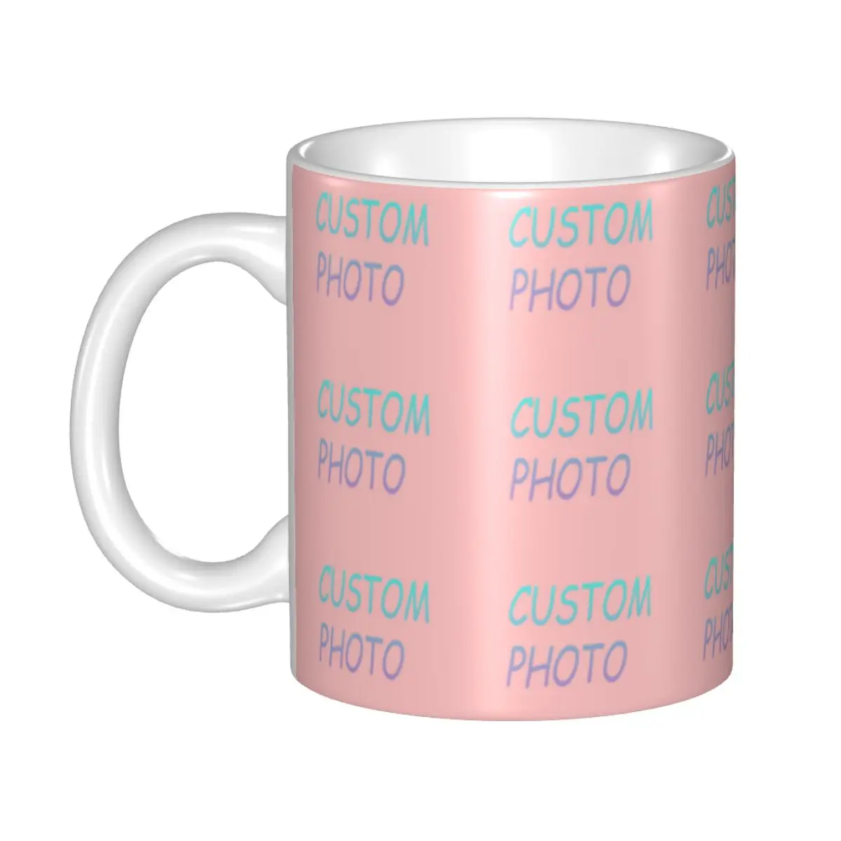 

Custom Custom Photo Text Here Mug DIY Ceramic Milk Tea Coffee Cups