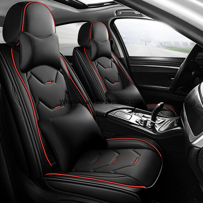 

Luxury Sports Design Waterproof Universal SUV Pickups Trucks Leather Car Seat Covers