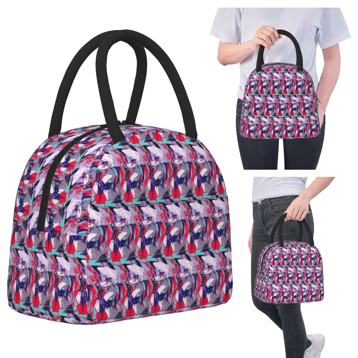 Loona Lunch Bags Insulated Bento Box Portable Lunch Tote Resuable Picnic Bags Cooler Bag for Woman Girl Work