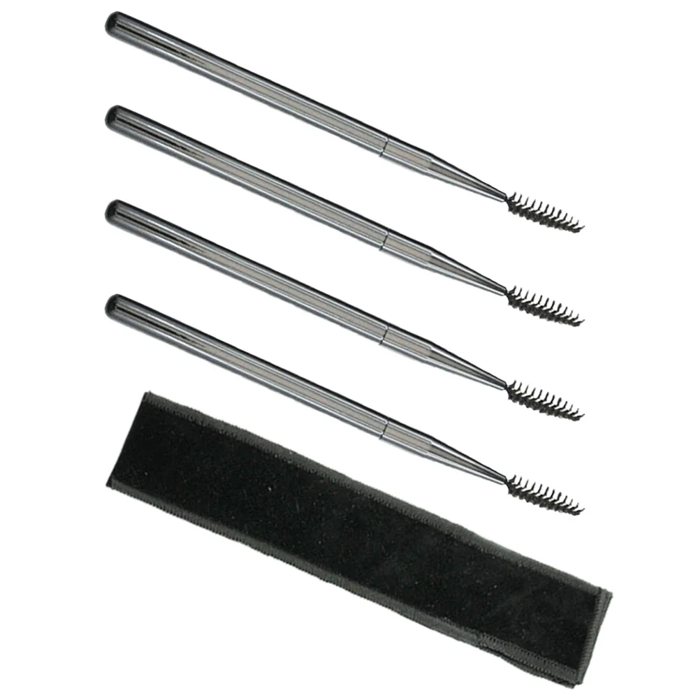 4 قطعة فرشاة رمش لاش مشط الحاجب فرشاة لاش الصولجانات المحمولة ماكياج أداة رمش تمديد لوازم الماسكارا #6