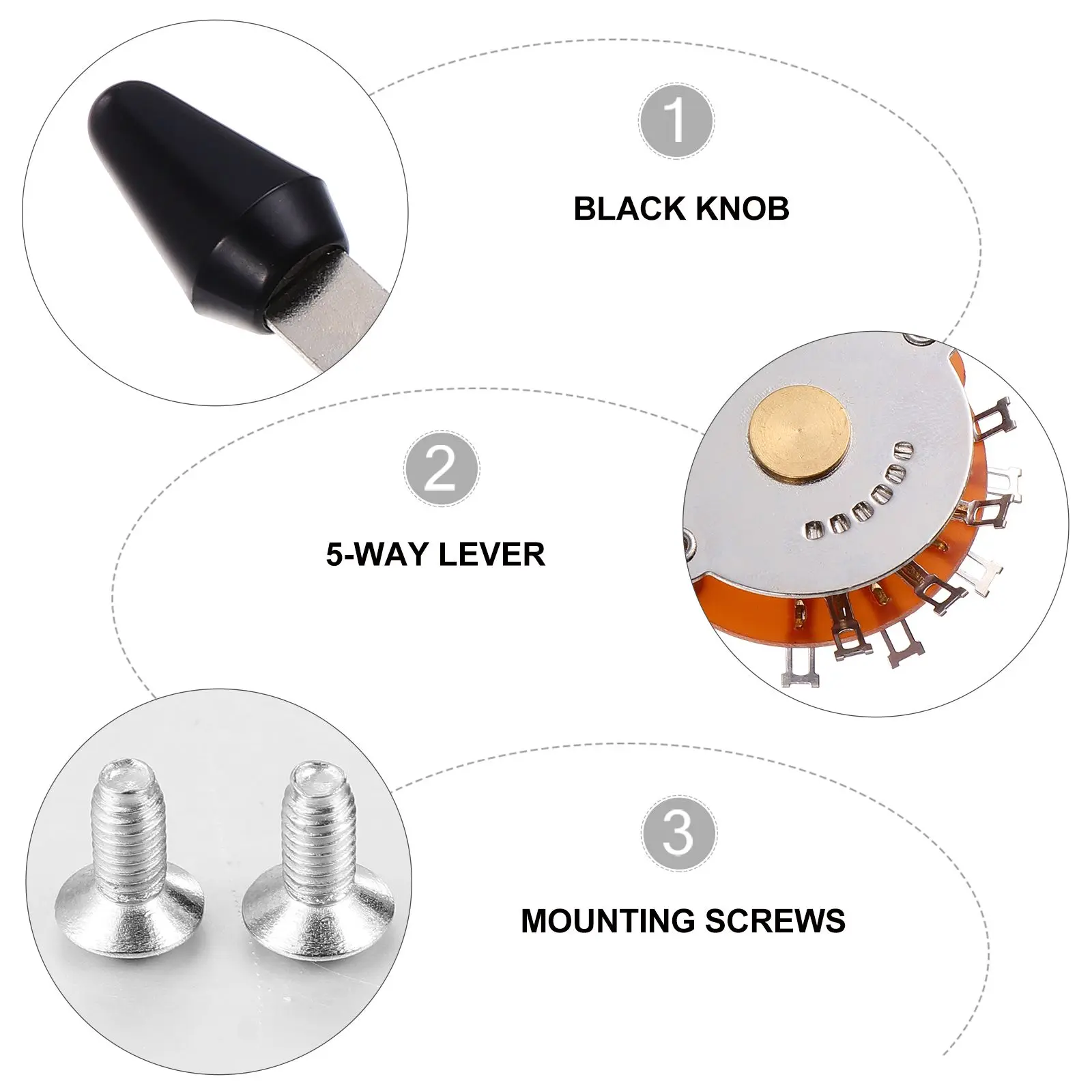 

Component Five-speed Switch Electric Guitar Key Alloy Control 5-position Toggle