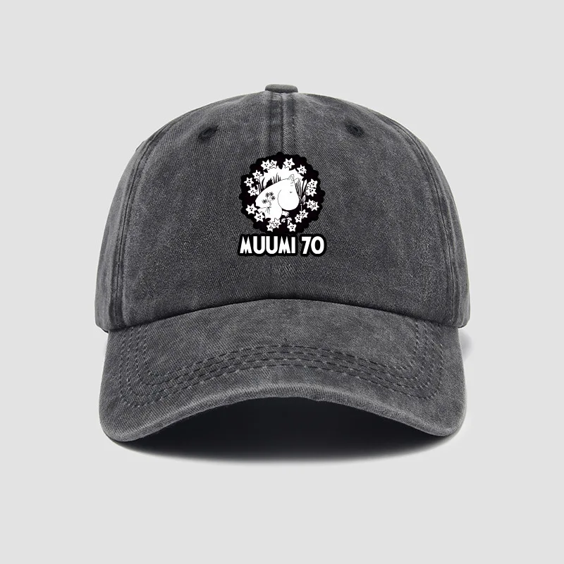 

Hot Kawaii Anime Moomins Series Casual Baseball Cap Cartoon Creativity Cute Printing Pattern Peaked Cap Men and Women Gift