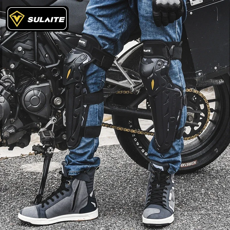 SULAITE Motocross Knee Pads Moto Protection Riding Elbow Guard Motorcycle Motorbike Off-road Racing MTB Knee Pads