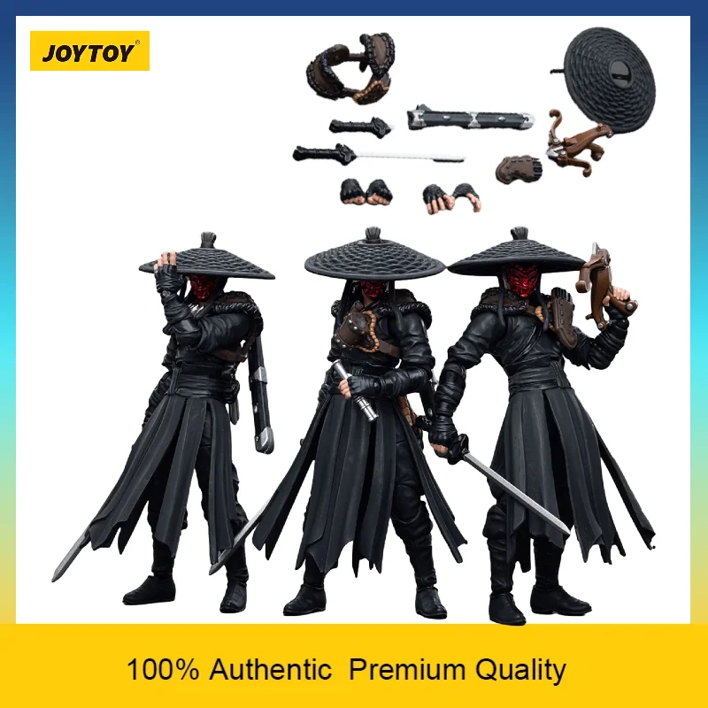 [Auf Lager] 1/18 JOYTOY Dark Source Jianghu Ghost Gate Assassin 3er-Pack Hochdetaillierte Artikulierte Actionfigur Sammlerstück