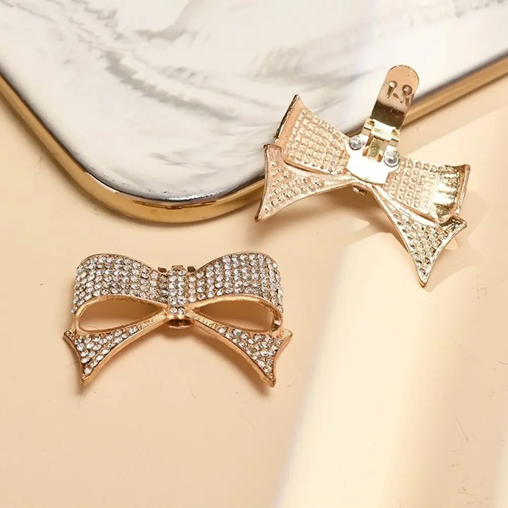 2 قطع عالية الكعب Bowknot الراين كريستال سحر مشبك الأحذية كليب سحر مجوهرات الأحذية الزينة