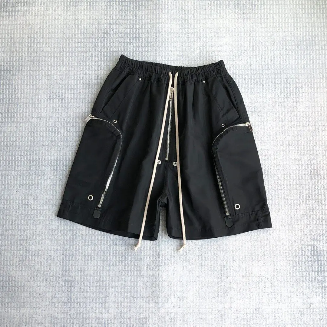 

2026 Dark Cargo Workwear Shorts Men's RO Style Personality Loose Five-Quarter Pants Multiple Zippers Casual Spring Shorts