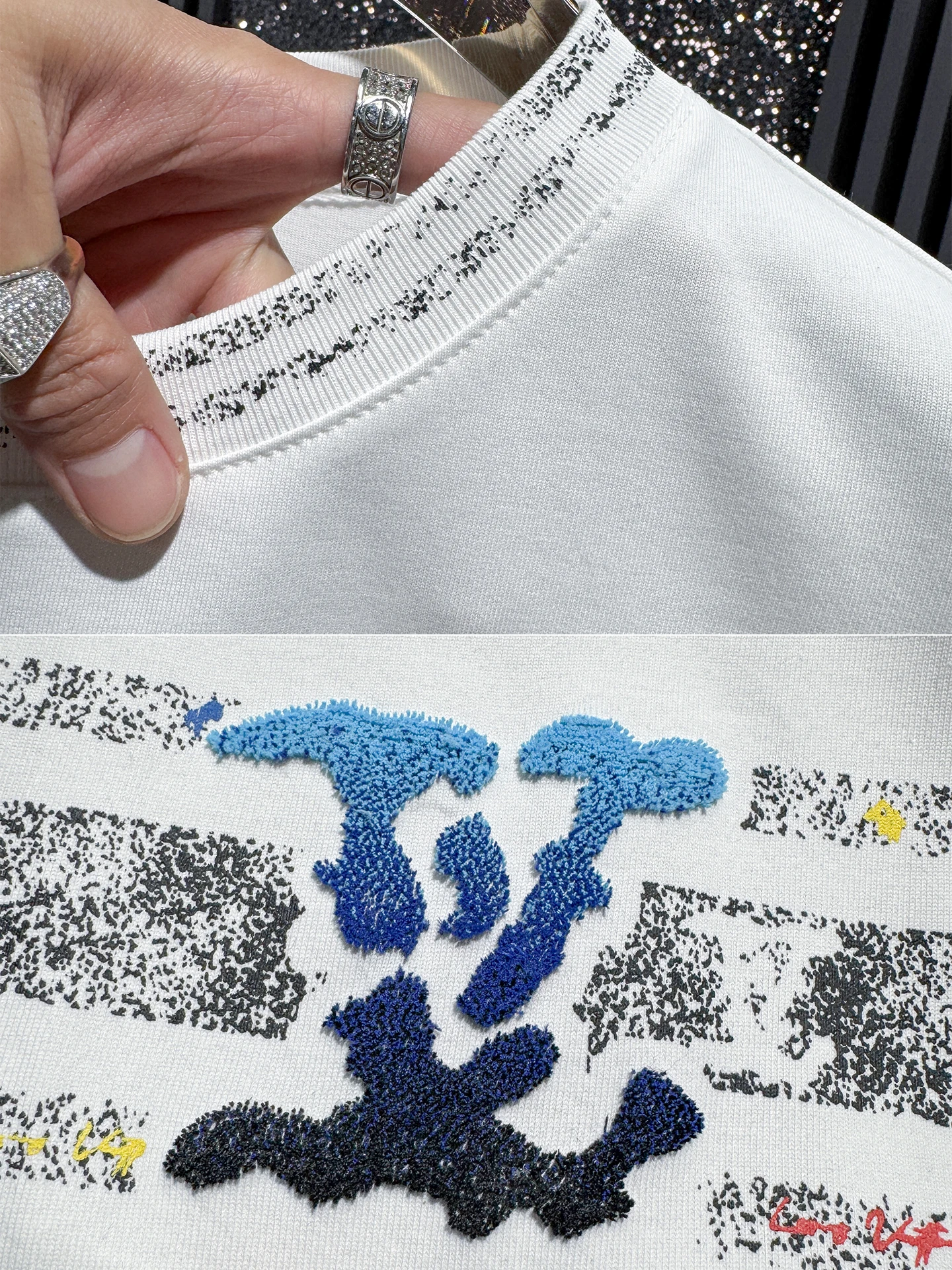 

Мужская футболка с коротким рукавом, вышивкой и принтом, модная, летняя, трендовая, из хлопка и полиэстера, дышащая, повседневная.