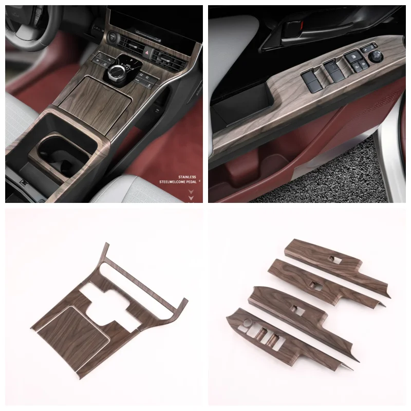 

Для Toyota BZ4X EA10 2022 2023 аксессуары для интерьера Автомобильная дверная ручка центральное управление переключение передач держатель стакана для воды панель Крышка отделка