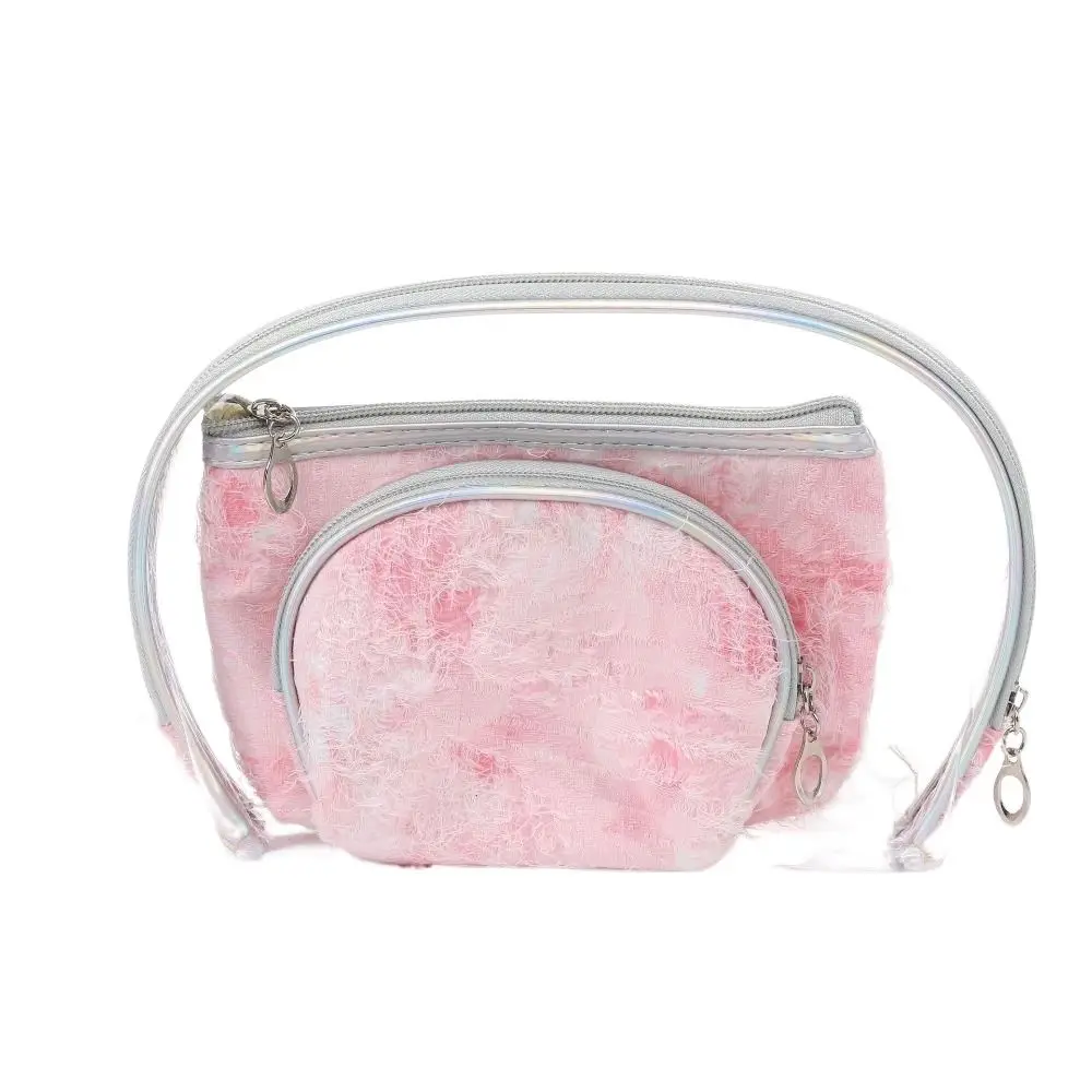 

Three-piece Set Makeup Bag Handheld Waterproof Storage Bag Multi-function Lightweight Toiletries Organizer Jewellery