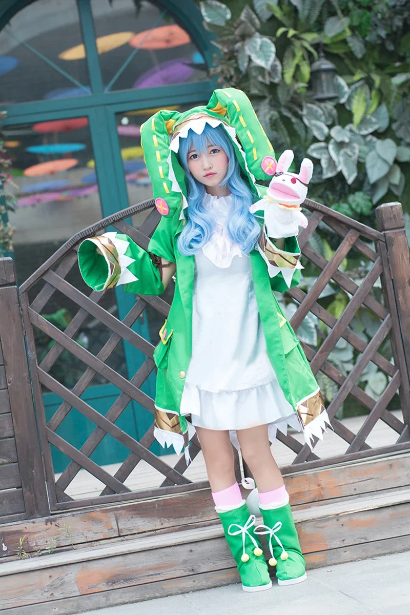 Anime Yoshino Fairy Dress Cosplay Costume Set with Wigs and Shoes