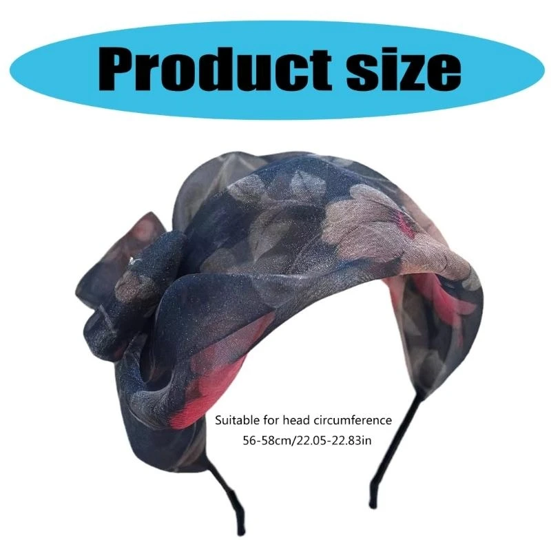 

652F Women's Headband Fascinators With Bows Designs Comfortable Party Headwear Fashion Accessory for Halloween Weddings