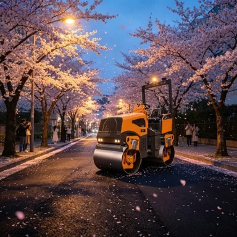 Space Saving 4 Ton Mini Vibratory Roller Hand Push Walk Behind Double Drum Compactor for Small Asphalt Patch