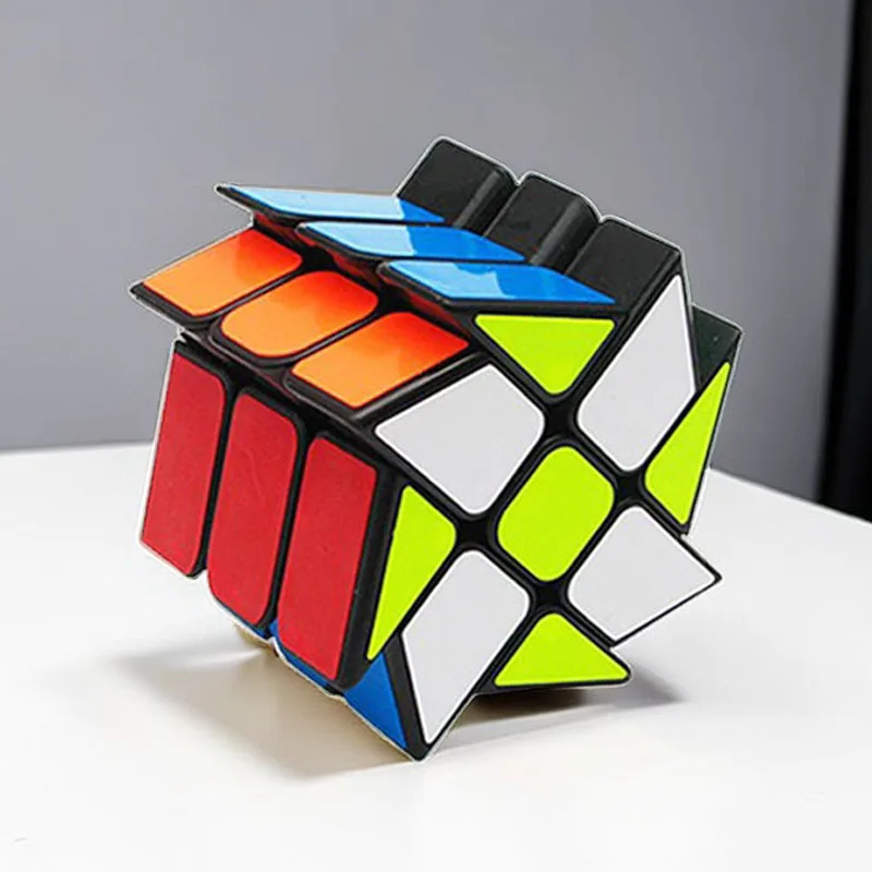 YJ Windmill Speed Cube 3x3 FengHuoLun Twist Puzzle IQ Challenge Difficult Brain Teasers for Kids Teens Adults Educational Gifts 
