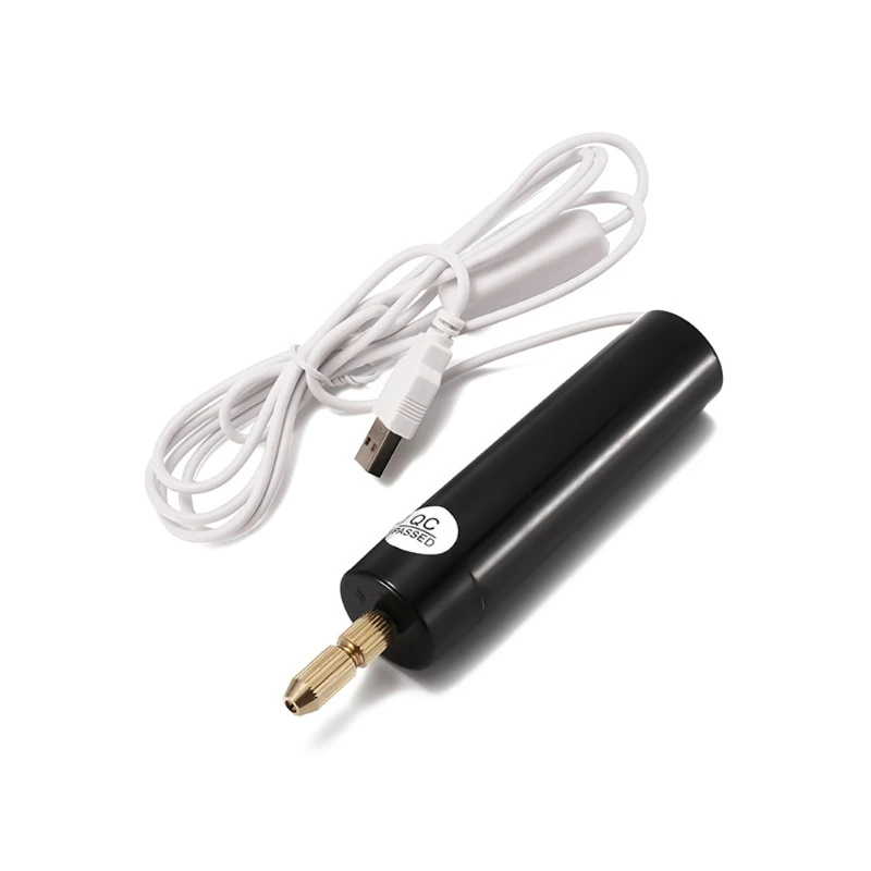 5V USB Plug Portable Handheld Drill Mini Micro Electric Aluminum Hand Jewelry